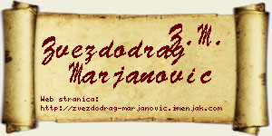 Zvezdodrag Marjanović vizit kartica